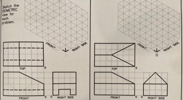 Solved Construct the isometric view for one of the two | Chegg.com