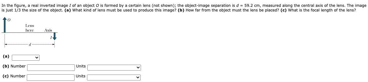 Solved In the figure, a real inverted image I of an object O | Chegg.com