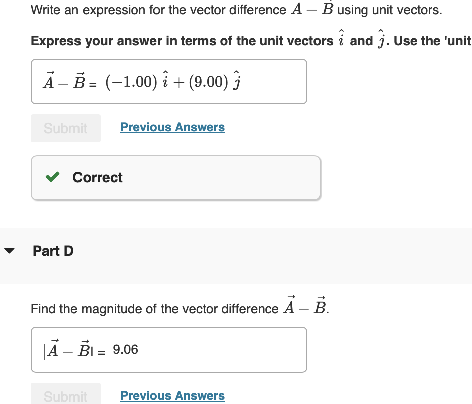 Solved Given The Vector A=4.00i^+7.00j^, Find The Magnitude | Chegg.com