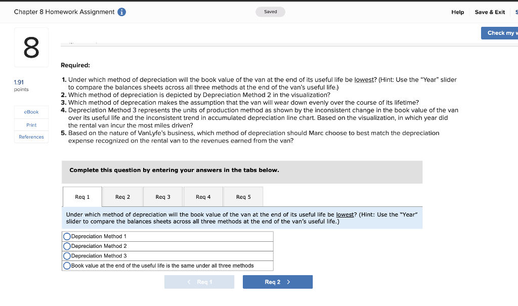 Solved Chapter 8 Homework Assignment i Saved Help Save & | Chegg.com
