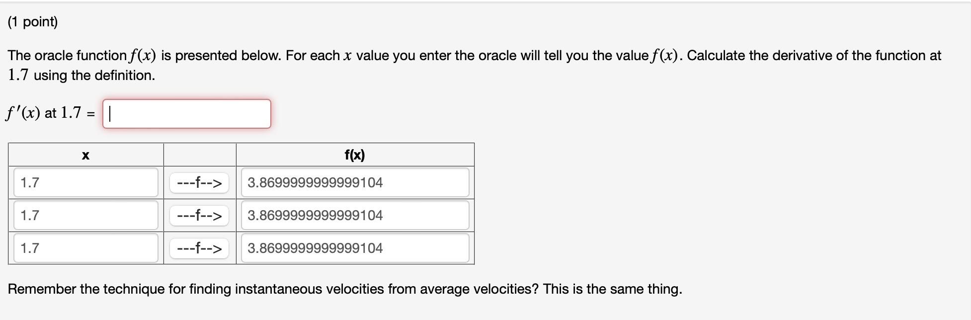 Solved The oracle function f(x) is presented below. For each | Chegg.com