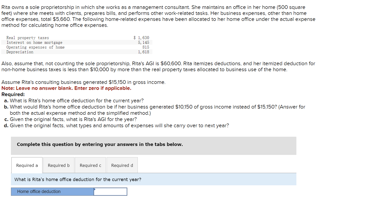 solved-rita-owns-a-sole-proprietorship-in-which-she-works-as-chegg