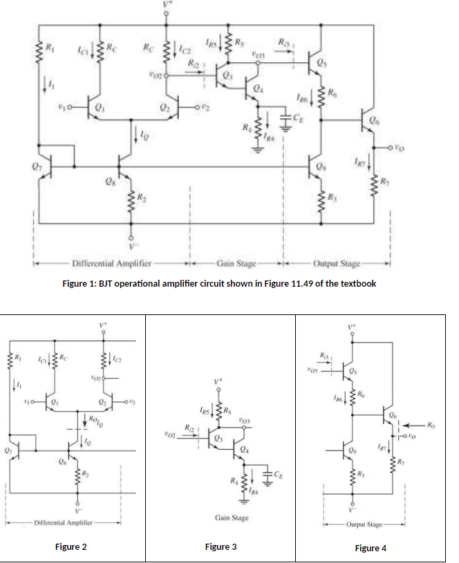 Solved 2)1st stage Differential Amplifier (Refer to Figure