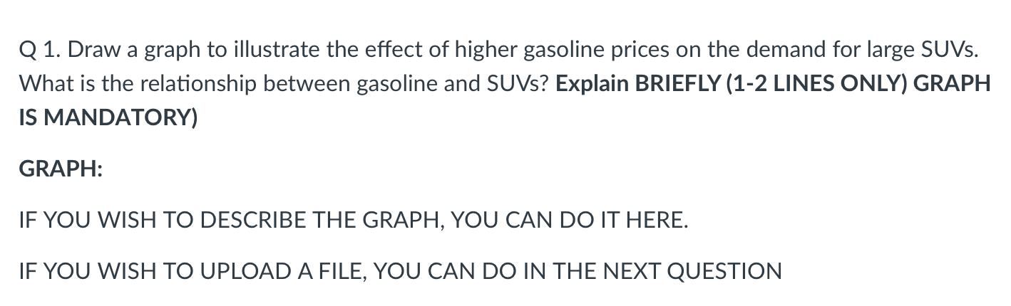 Solved Q 1. Draw a graph to illustrate the effect of higher | Chegg.com