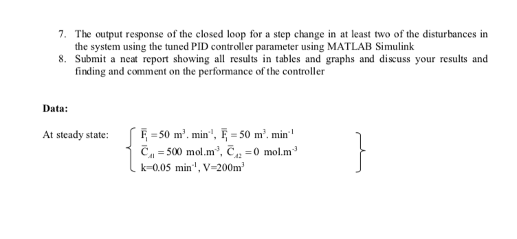 7. The output response of the closed loop for a step | Chegg.com