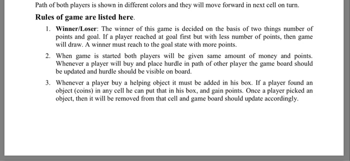 Solved Write c++ code for the following game | Chegg.com