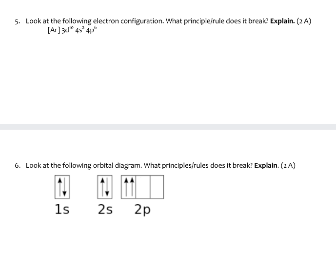 Solved 1. Write the full (unabbreviated) electron