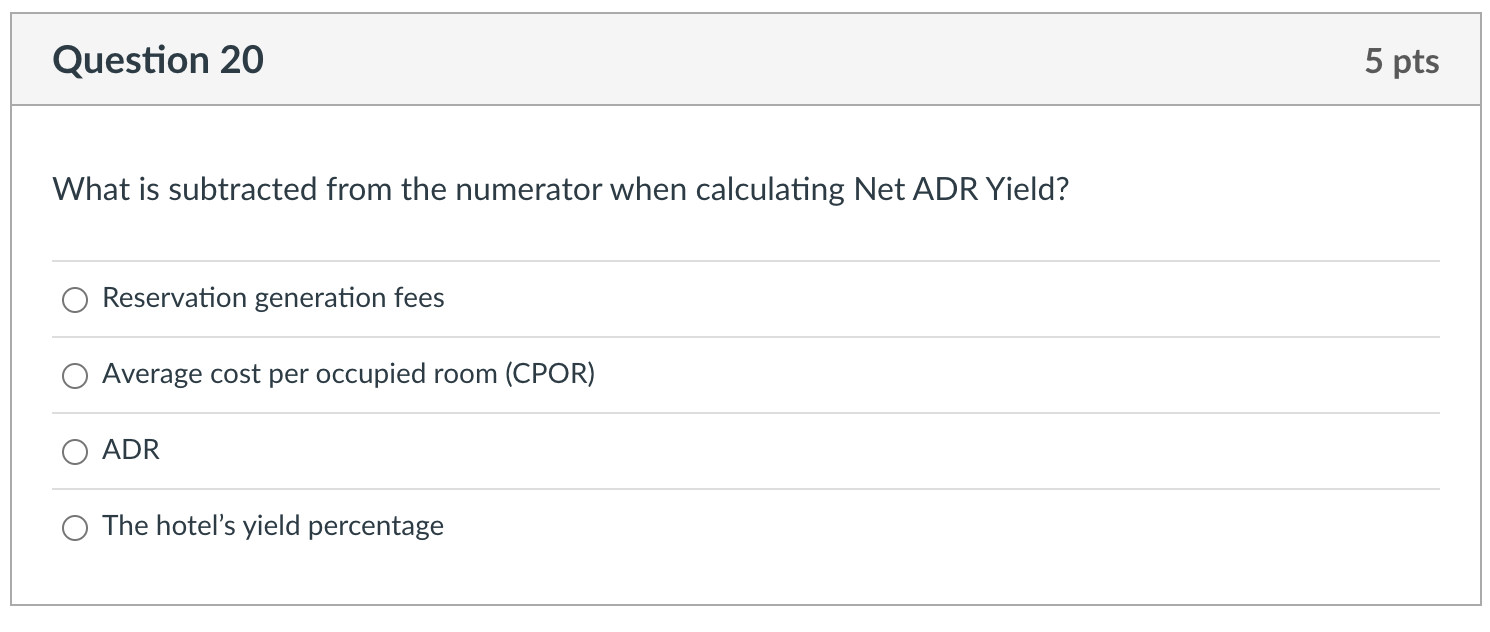Solved Question 20 What is subtracted from the numerator