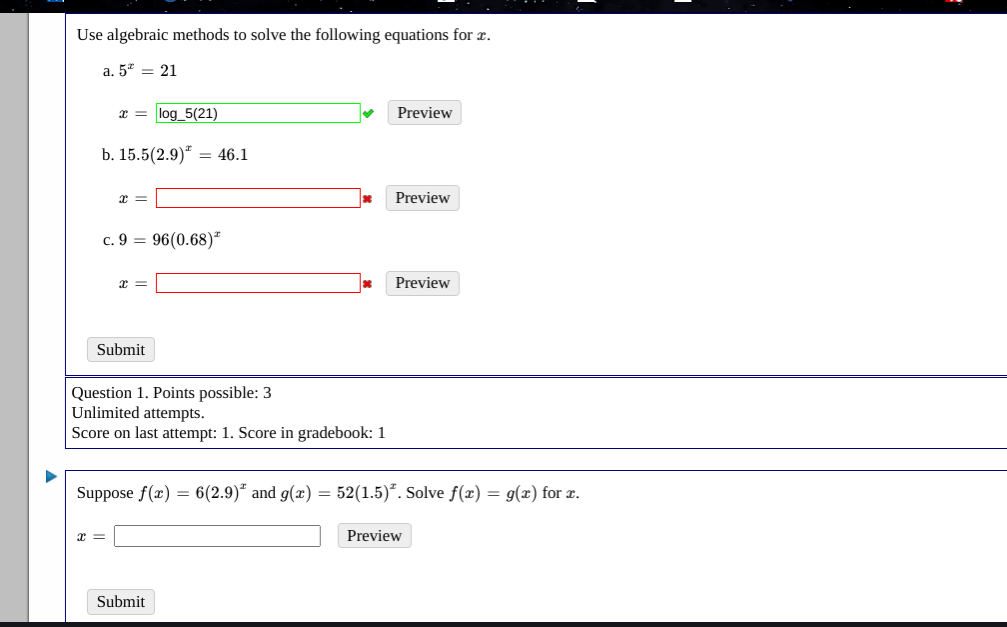 Solved Use algebraic methods to solve the following | Chegg.com