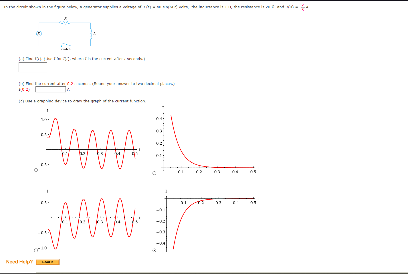 Solved circuit shown in the figure below, a generator | Chegg.com
