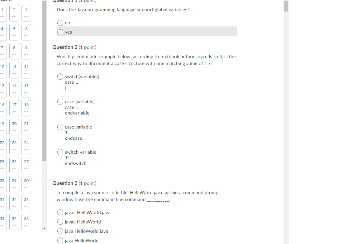 Pom 1 2 3 Does The Java Programming Language Support Chegg 