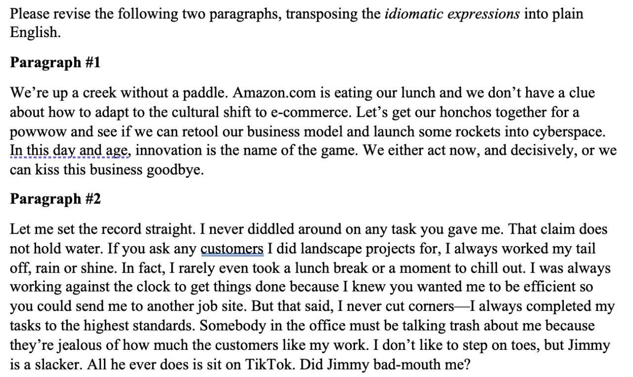 Solved Please revise the following two paragraphs, | Chegg.com