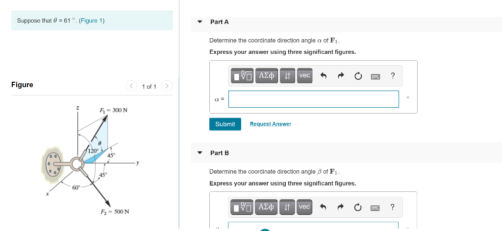 Solved Suppose that 0 = 61”. (Figure 1) Part A Determine the | Chegg.com