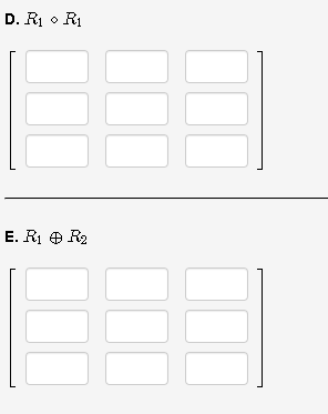 Solved Let R1 And R2 Be Relations On S×S Where S={1,2,3}, | Chegg.com