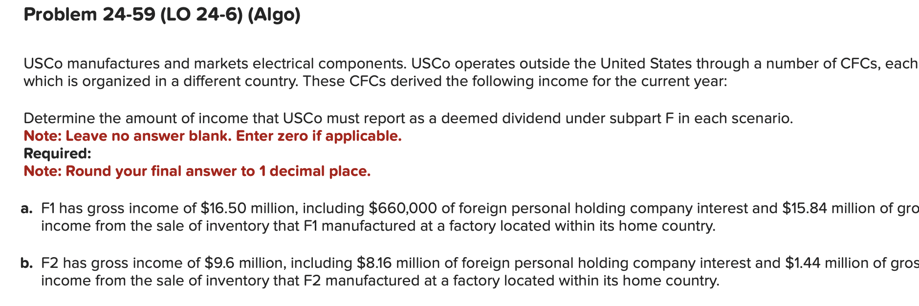 Solved USCo manufactures and markets electrical components. | Chegg.com