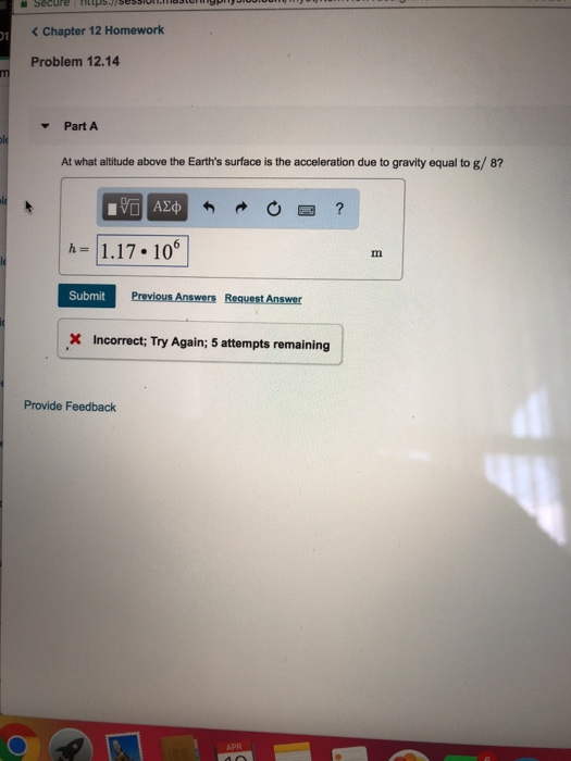 Solved secure 01 Chapter 12 Homework Problem 12.14 Part A At | Chegg.com