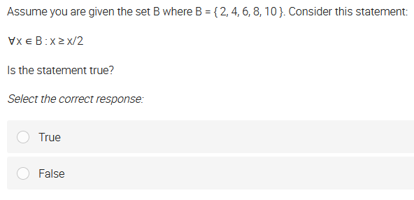 Solved Assume You Are Given The Set B Where B={2,4,6,8,10}. | Chegg.com