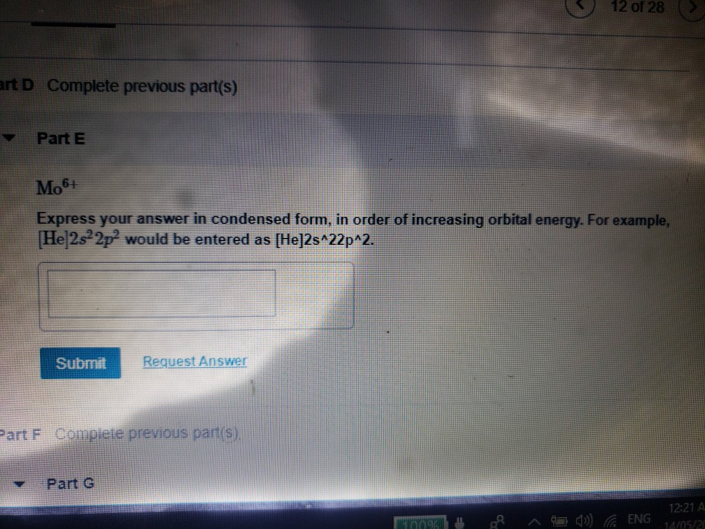 Solved es 12 of 28 (> Cd2 Express your answer in condensed | Chegg.com