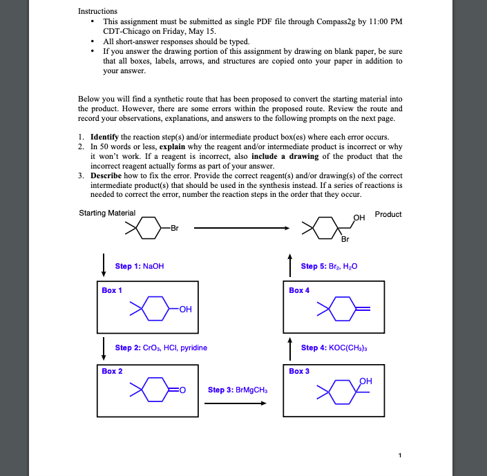 Solved Instructions This assignment must be submitted as | Chegg.com