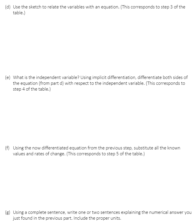 Solved Problem solving strategy for solving related rates | Chegg.com