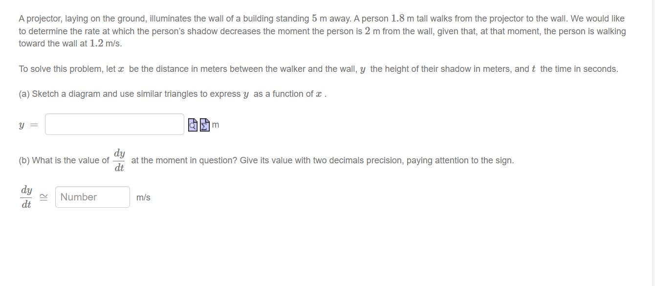 Solved A projector, laying on the ground, illuminates the | Chegg.com