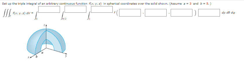 Solved Set up the triple integral of an arbitrary continuous | Chegg.com