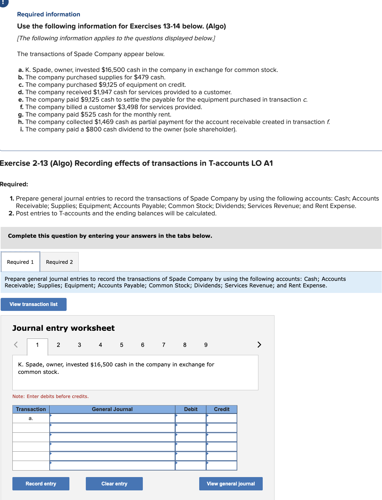 Solved Required informationUse the following information for | Chegg.com