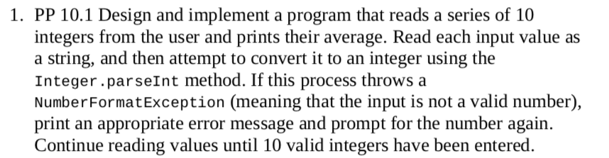 Solved 1. PP 10.1 Design and implement a program that reads | Chegg.com