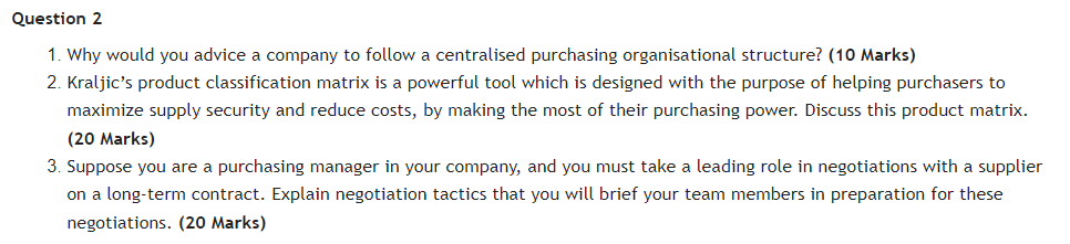 Solved Question 2 1. Why Would You Advice A Company To 