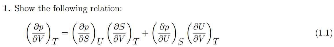 Solved 1. Show the following relation: | Chegg.com