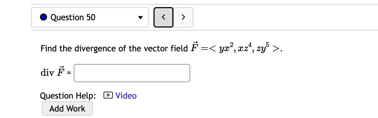 Solved Find the divergence of the vector field | Chegg.com