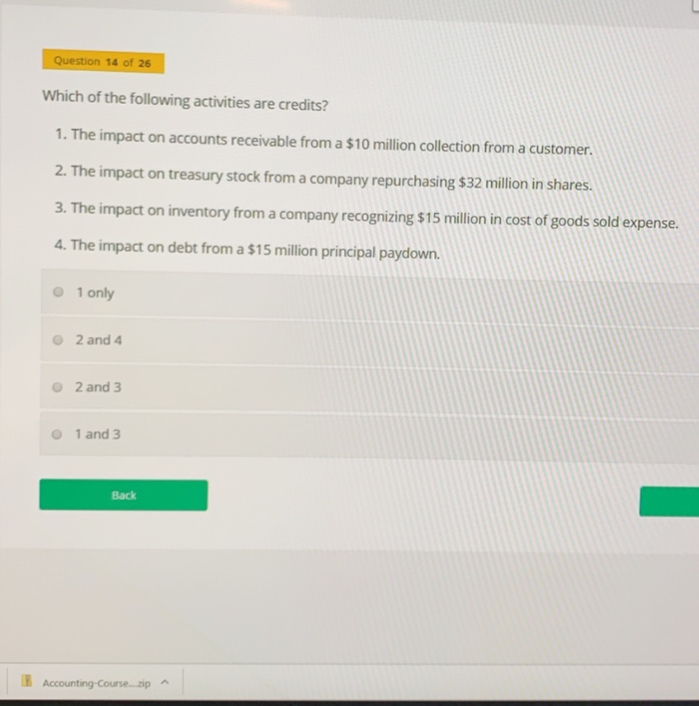 Solved Question 14 of 26 Which of the following activities | Chegg.com