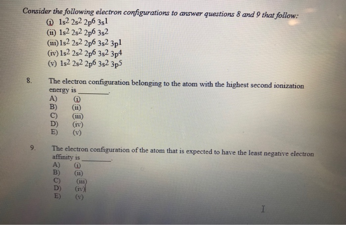 solved-consider-the-following-electron-configurations-to-chegg