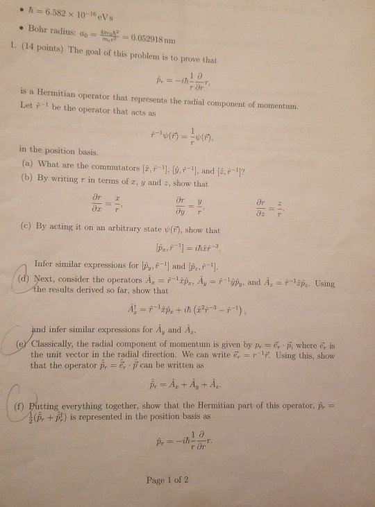 1 14 Points The Goal Of This Problem Is To Prov Chegg Com