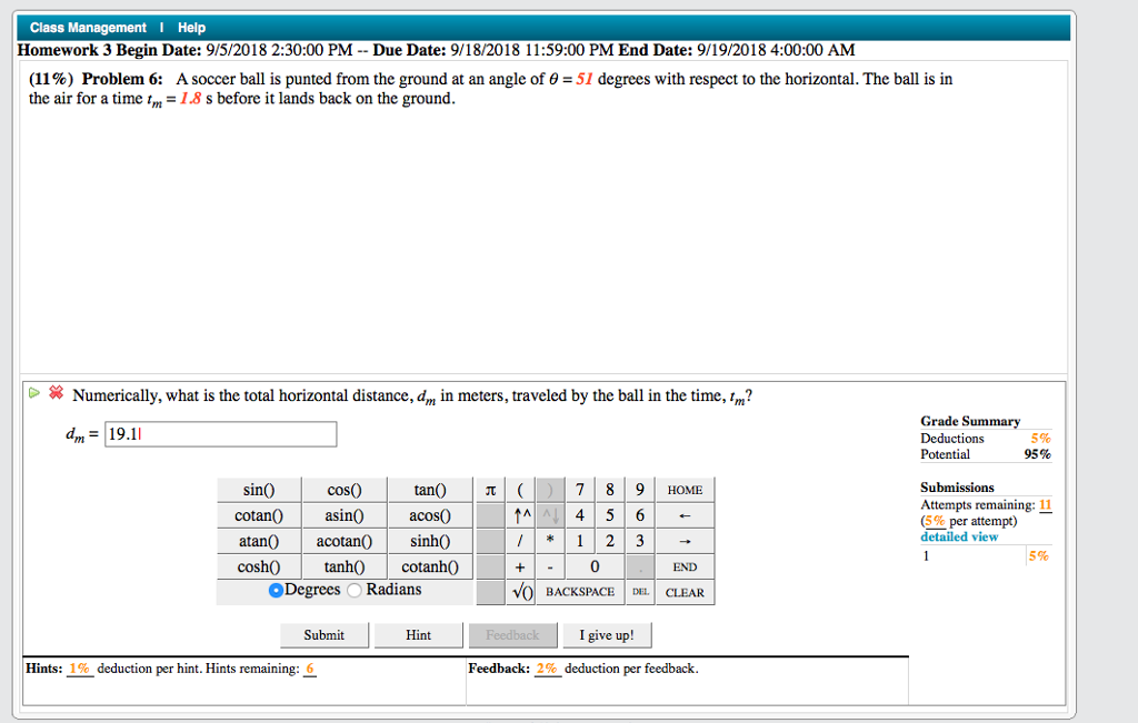 Solved Class 1 Help Homework 3 Begin Date: 9/5/2018 2:30:00 | Chegg.com