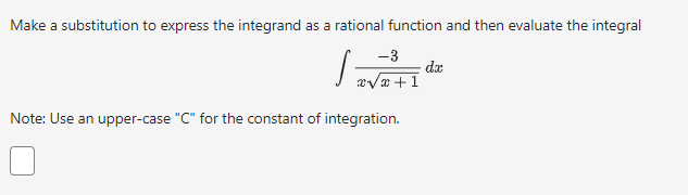 Solved Make a substitution to express the integrand as a | Chegg.com