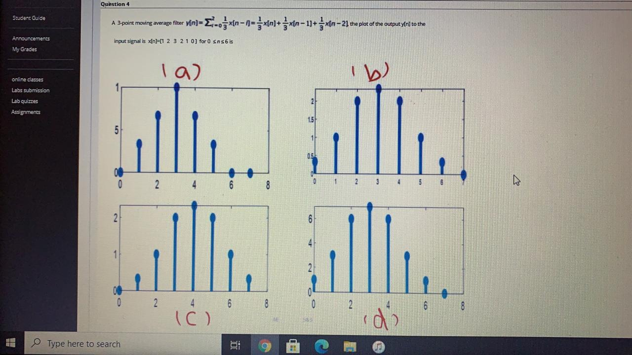 Solved Question 4 Student Guide A 3-point moving average | Chegg.com