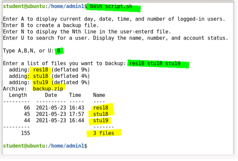 Solved Your Current Directory Is Home Admin1 Create A Chegg Com