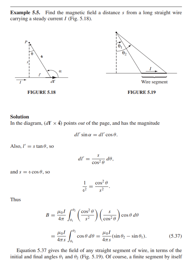 Find the magnetic vector potential of a finite | Chegg.com
