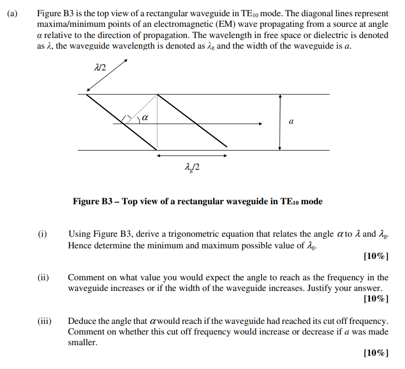 Solved (a) Figure B3 is the top view of a rectangular | Chegg.com