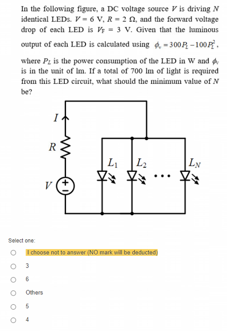 Solved In the following figure, a DC voltage source V is | Chegg.com
