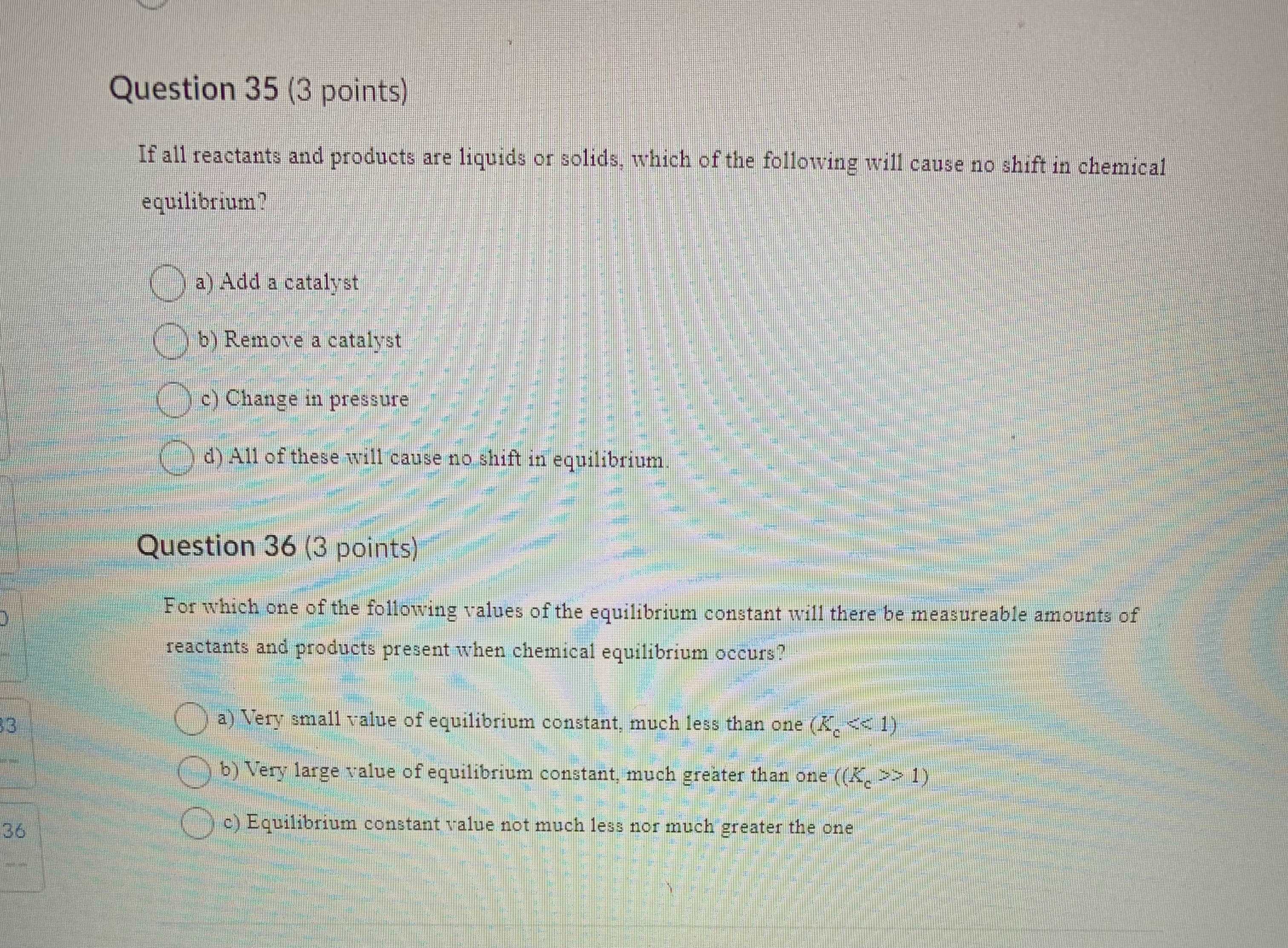 Solved If all reactants and products are liquids or solids, | Chegg.com