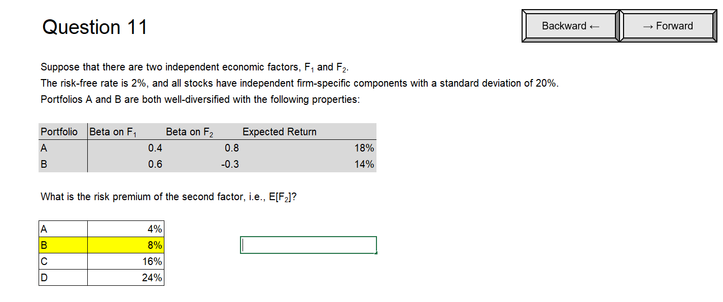 Solved Question 11 Backward Forward Suppose That There Are | Chegg.com