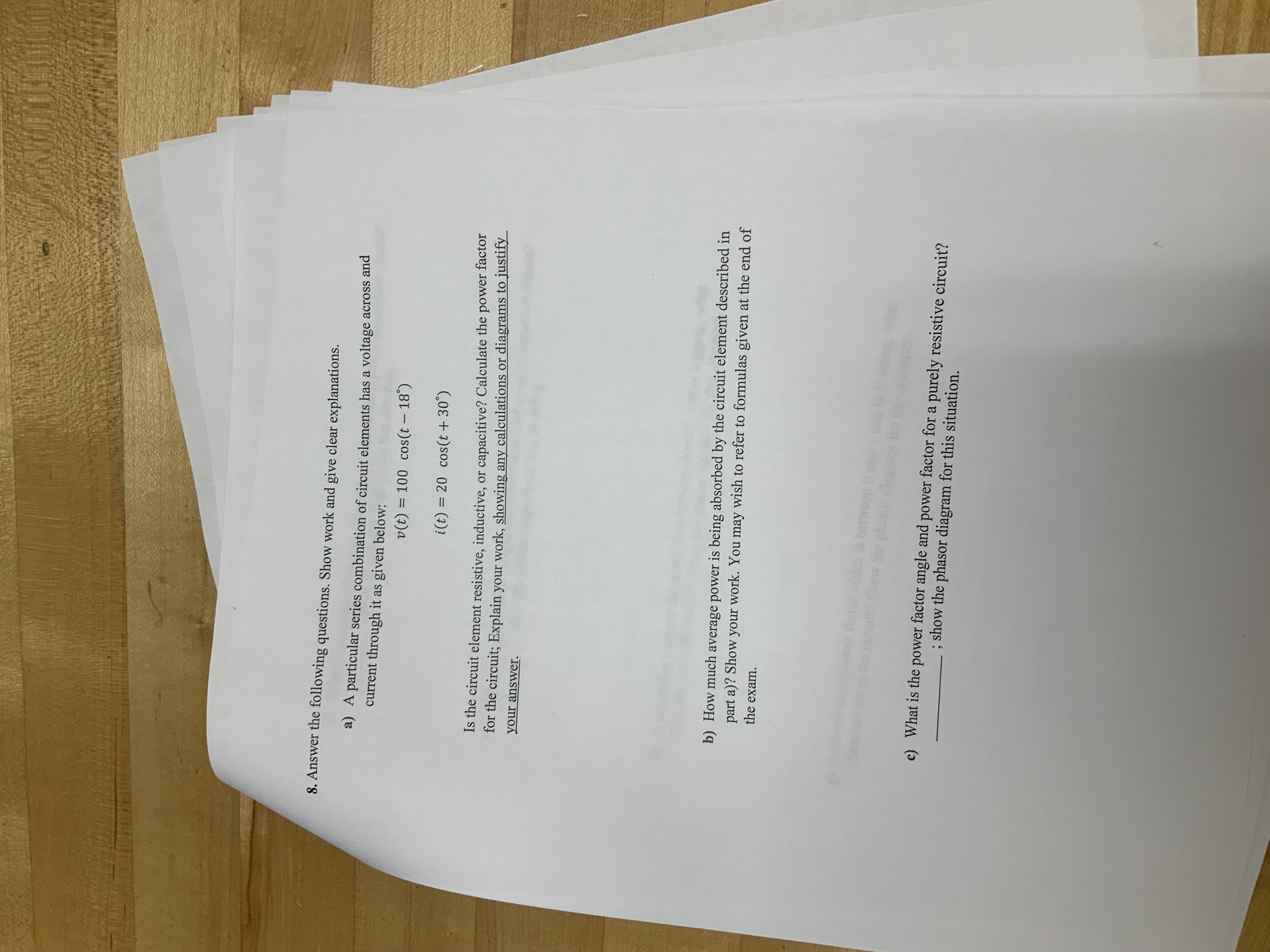 Solved Answer the following questions. Show work and give | Chegg.com