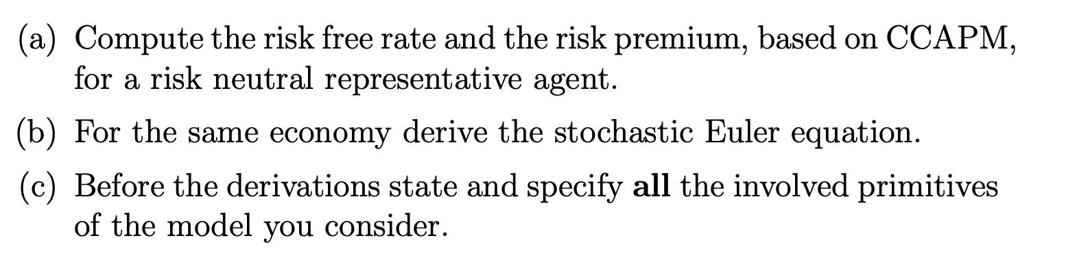 Solved (a) Compute the risk free rate and the risk premium, | Chegg.com
