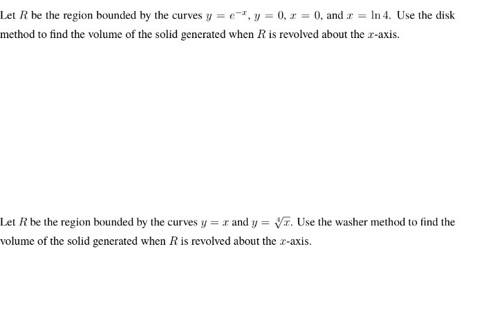 Solved Let R be the region bounded by the curves... | Chegg.com
