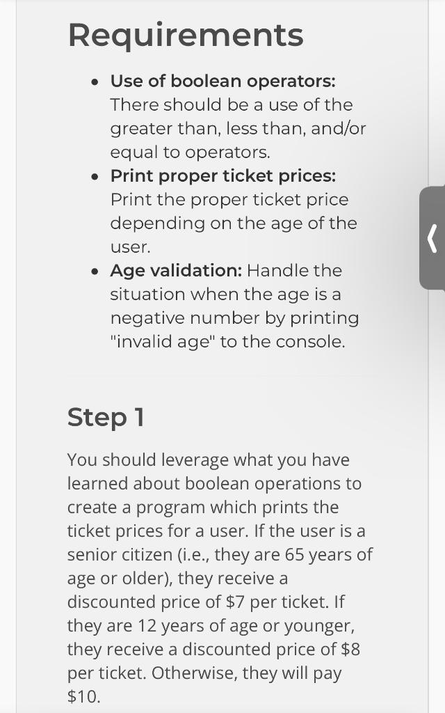 Solved Requirements - Use of boolean operators: There should | Chegg.com image.