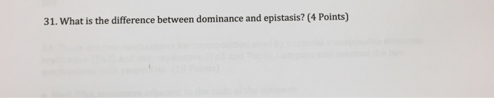 Solved What is the difference between dominance and | Chegg.com