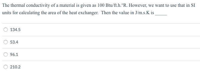 Solved The thermal conductivity of a material is given as | Chegg.com