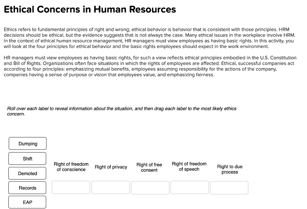 ethics and human resource management